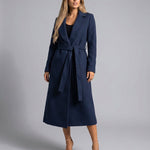 Josie | Belted Long Lapel Coat