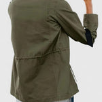 Luna | Women's Coat Lightweight Utility Jacket Drawstring Waist