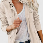 Luna | Women's Coat Lightweight Utility Jacket Drawstring Waist