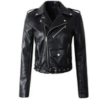 Rachel | Cropped Belted Moto Jacket
