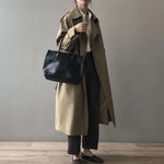 Katherine | Double-Breasted Belted Long Trench Coat