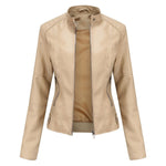 Helen | Refined Stand-Collar Moto Jacket