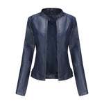 Helen | Refined Stand-Collar Moto Jacket