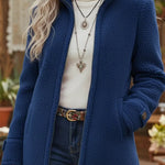 Patricia | Plush Stand-Collar Zip Coat