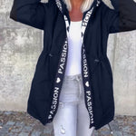 Camila | Hooded Drawstring Midi Parka