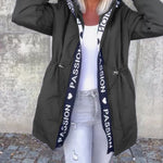 Camila | Hooded Drawstring Midi Parka