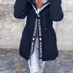 Camila | Hooded Drawstring Midi Parka