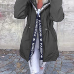 Camila | Hooded Drawstring Midi Parka