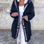 Camila | Hooded Drawstring Midi Parka