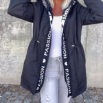 Camila | Hooded Drawstring Midi Parka