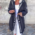 Camila | Hooded Drawstring Midi Parka