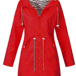 Margaret | Hooded Drawstring Rain Coat