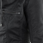 Lucinda | Hooded Moto Jacket with Removable Hood