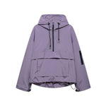 Harper | Women's Hooded Pullover Anorak Quilted Jacket Half-Zip