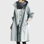 Ruth | Hooded Relaxed-Fit Long Trench Coat
