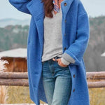 Eleanor | Longline Hooded Button-Front Coat
