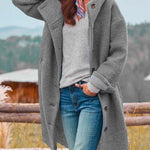 Eleanor | Longline Hooded Button-Front Coat