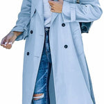Juliet | Double-Breasted Belted Longline Trench Coat