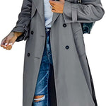 Juliet | Double-Breasted Belted Longline Trench Coat