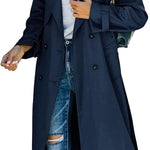 Juliet | Double-Breasted Belted Longline Trench Coat