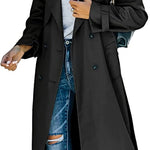 Juliet | Double-Breasted Belted Longline Trench Coat