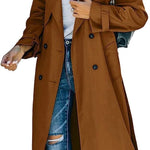 Juliet | Double-Breasted Belted Longline Trench Coat