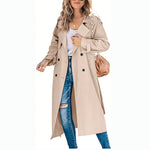 Juliet | Double-Breasted Belted Longline Trench Coat