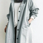 Maisie | Oversized Hooded Button-Front Coat