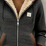 Sandra | Sherpa-Lined Quilted Zip-Up Hooded Jacket