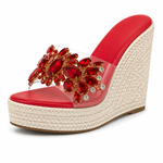 Isabella | Sandales à Talons Ornées de Cristaux